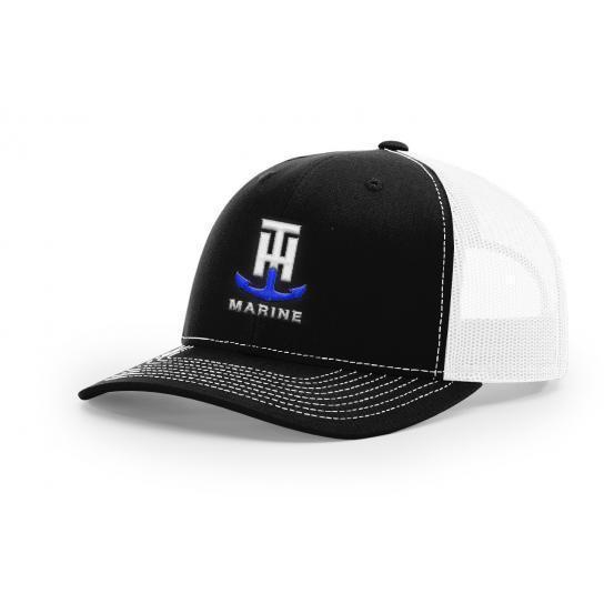 TH Marine Gear Black Logo Snapback Hat