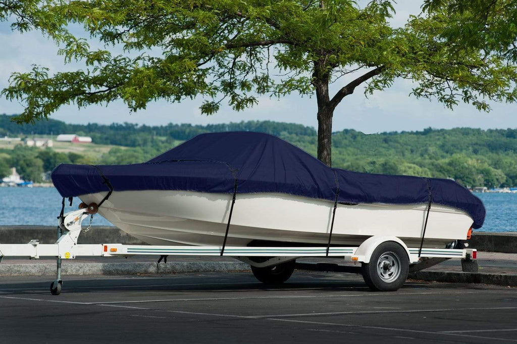 Komo Covers Boat Covers V-Hull Boat Cover, Heavy Duty (300D), Trailerable