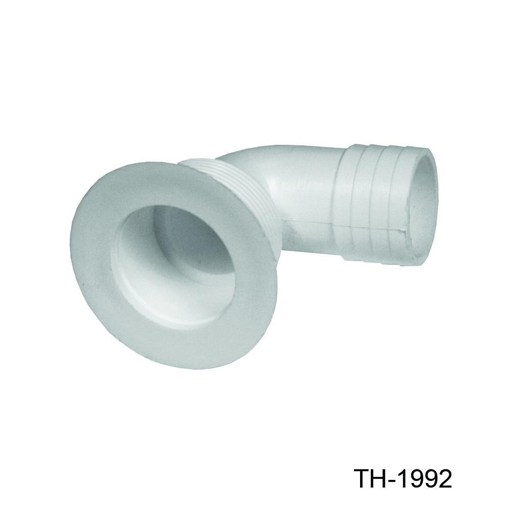 TH Marine Gear Fits 1-1/2" Open Drain / White / Tapered Head Cockpit Drains