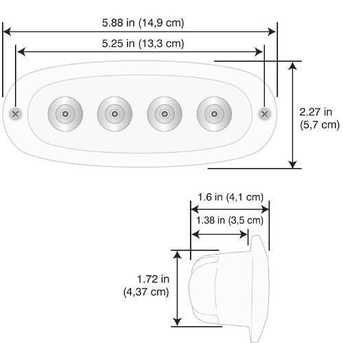 TH Marine Gear Oval LED Spreader Light