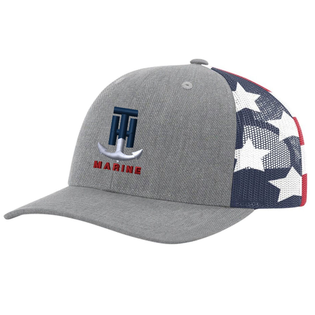 TH Marine Gear Stars and Stripes Logo Snapback Hat