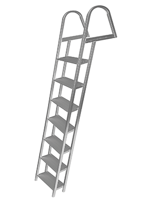 JIF Marine 7-Step Aluminum Dock Ladder