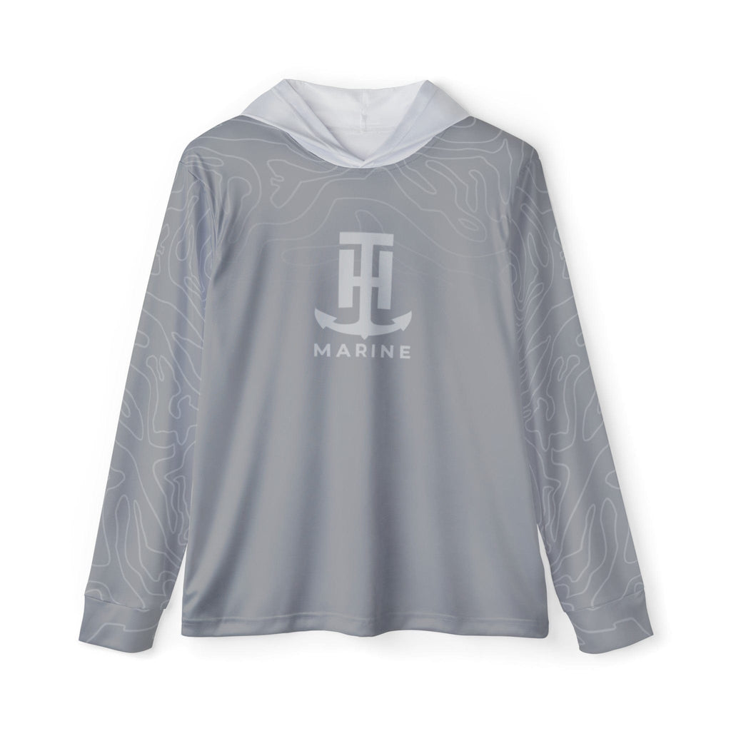 Printify All Over Prints Gray T-H Terrain - Performance Hoodie