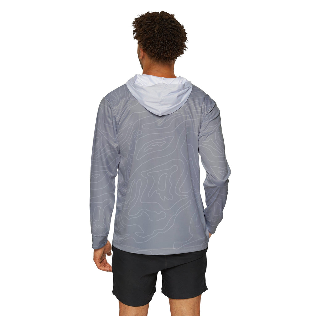 Printify All Over Prints Gray T-H Terrain - Performance Hoodie