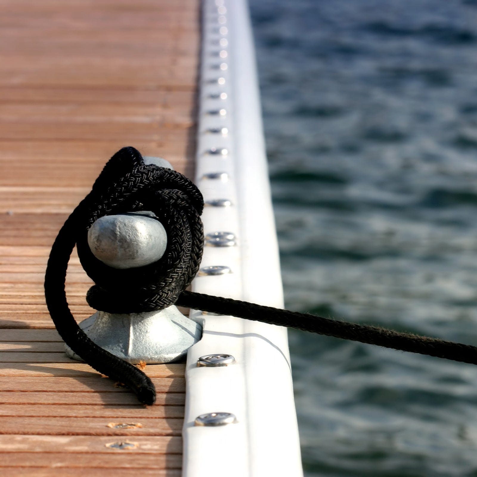 Mad Dog 1/2" X 10' Solid Braid Nylon Dock Line (Navy Blue) - Made In USA, 1-Year Warranty