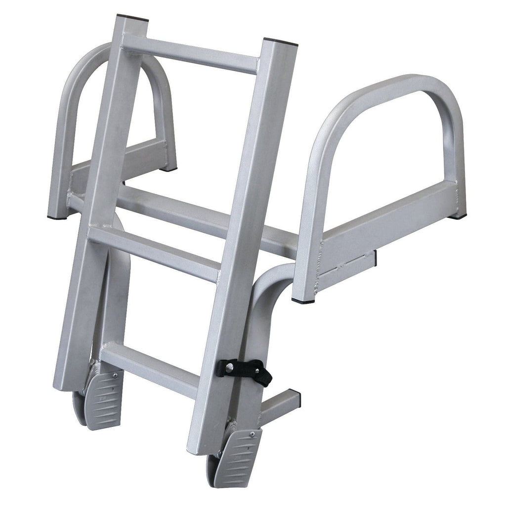 JIF Marine Folding Dual Curve and Double Wide Pontoon Ladder