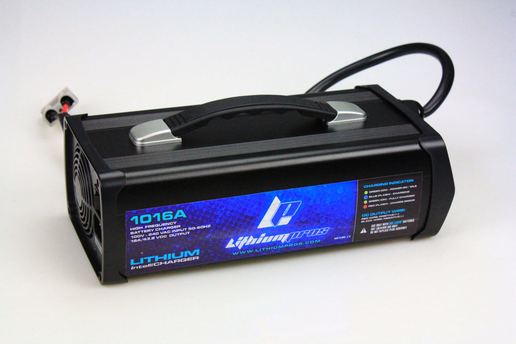 Lithium Pros LiFePO4 Charger 18A/43.2V (Input: 110~240VAC) Dry use only