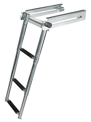 JIF Marine Locking Side Mount Telescoping Ladder - 3-Step