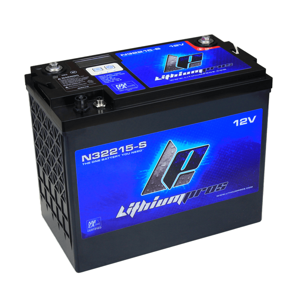 Lithium Pros LP Powerpack, 12.8V/215 Ah with NMEA and display (Starting/Deep cycle)
