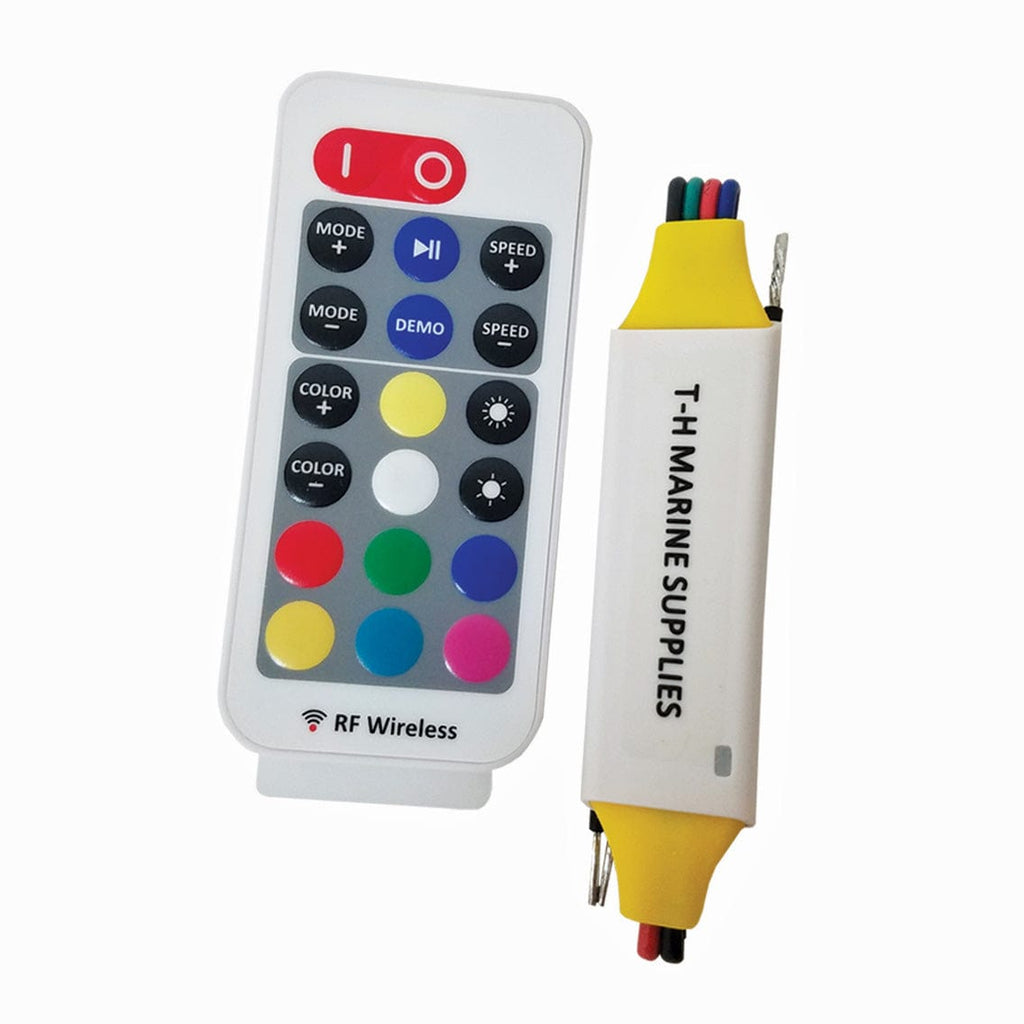 T-H Marine RGB LED Light Controller (IP68 Waterproof) with Remote Control RGB LED Light Controller (IP68 Waterproof) with Remote Control