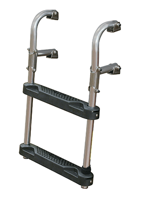 JIF Marine Stainless Steel Folding Transom Ladder