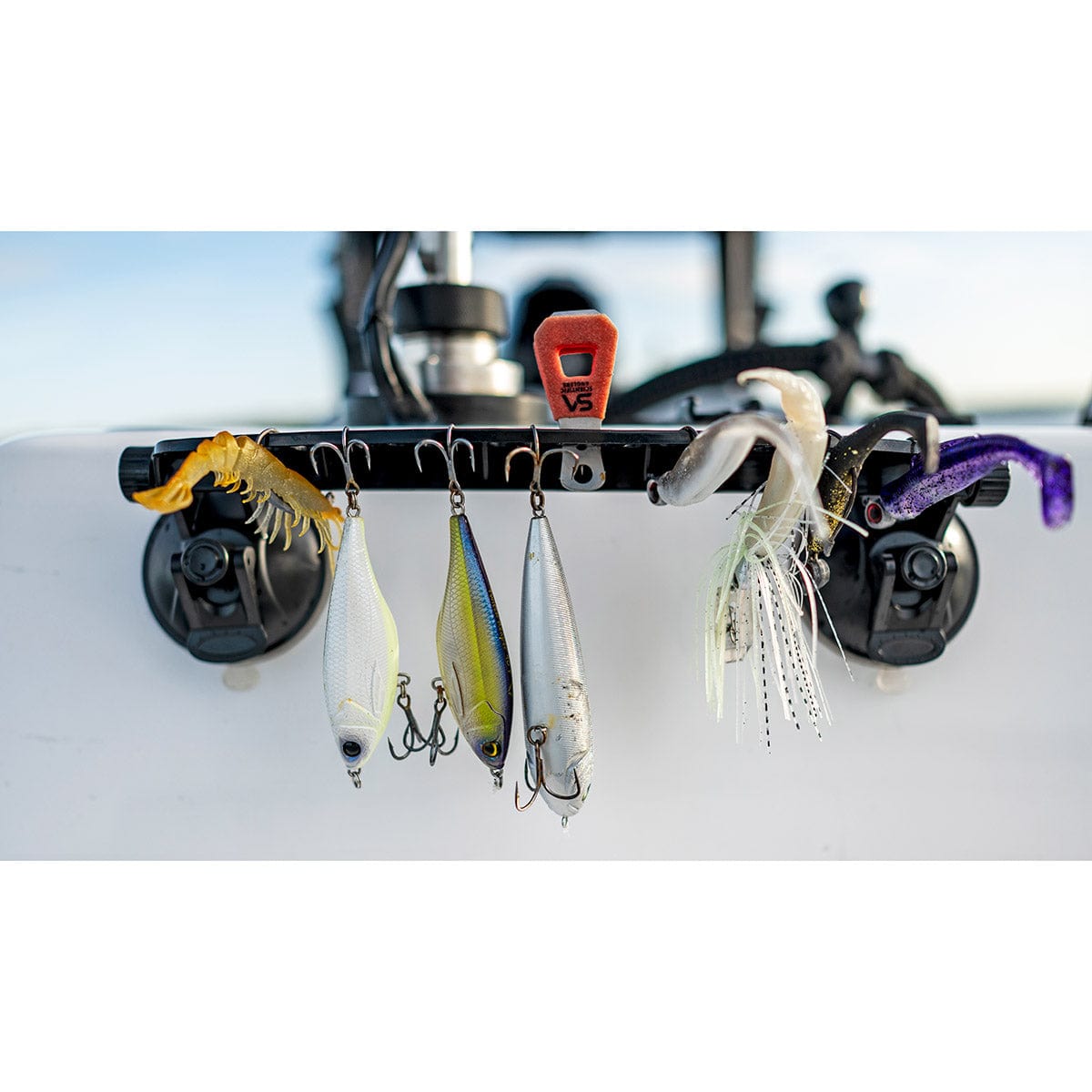 T-H Marine Supplies Tt-54251-Dp Large Lure Rack with Suction Cup Mounts, Black T-H Marine Supplies Tt-54251-Dp Large Lure Rack with Suction Cup Mounts, Black