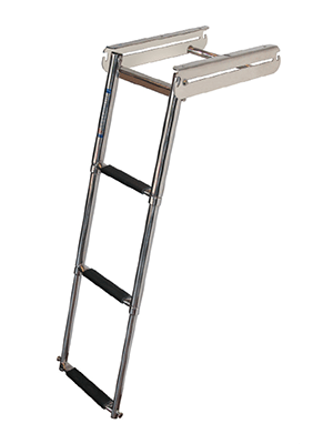 JIF Marine Under Platform Slide Out Ladder - Spring Loaded