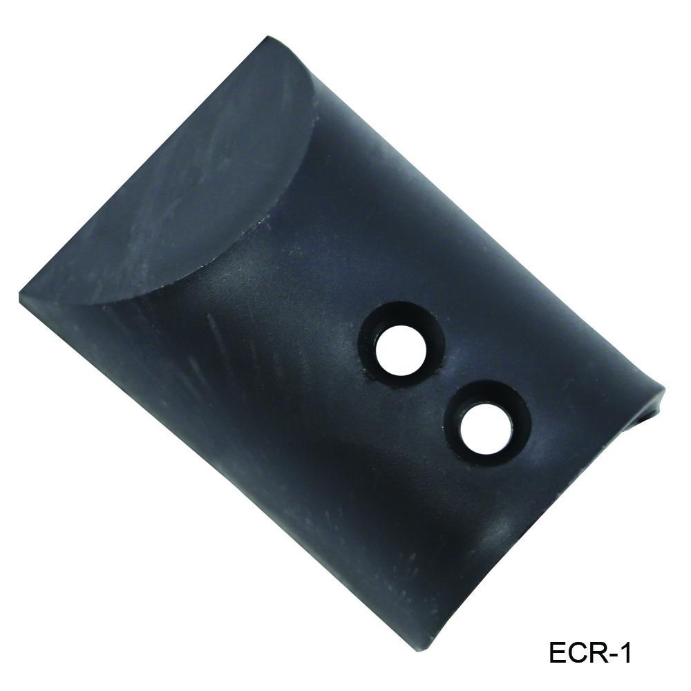 TH Marine Gear 1-1/2” Wide Rubber Molding w/Insert - Black (ECR-1-DP) Rub Rail End Caps and Splices