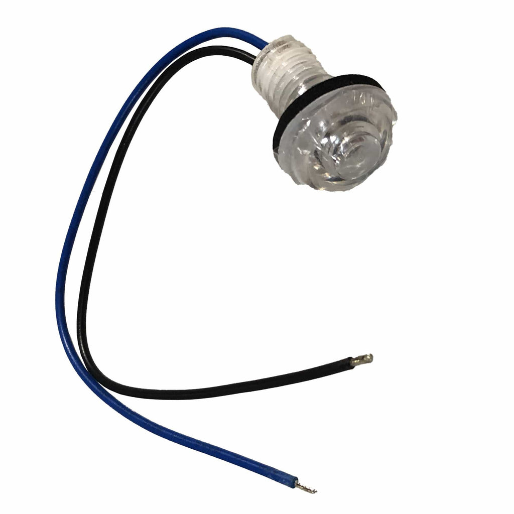 TH Marine Gear 1" OD - 5/8” Cut-out Blue LED Dome Head Livewell Light