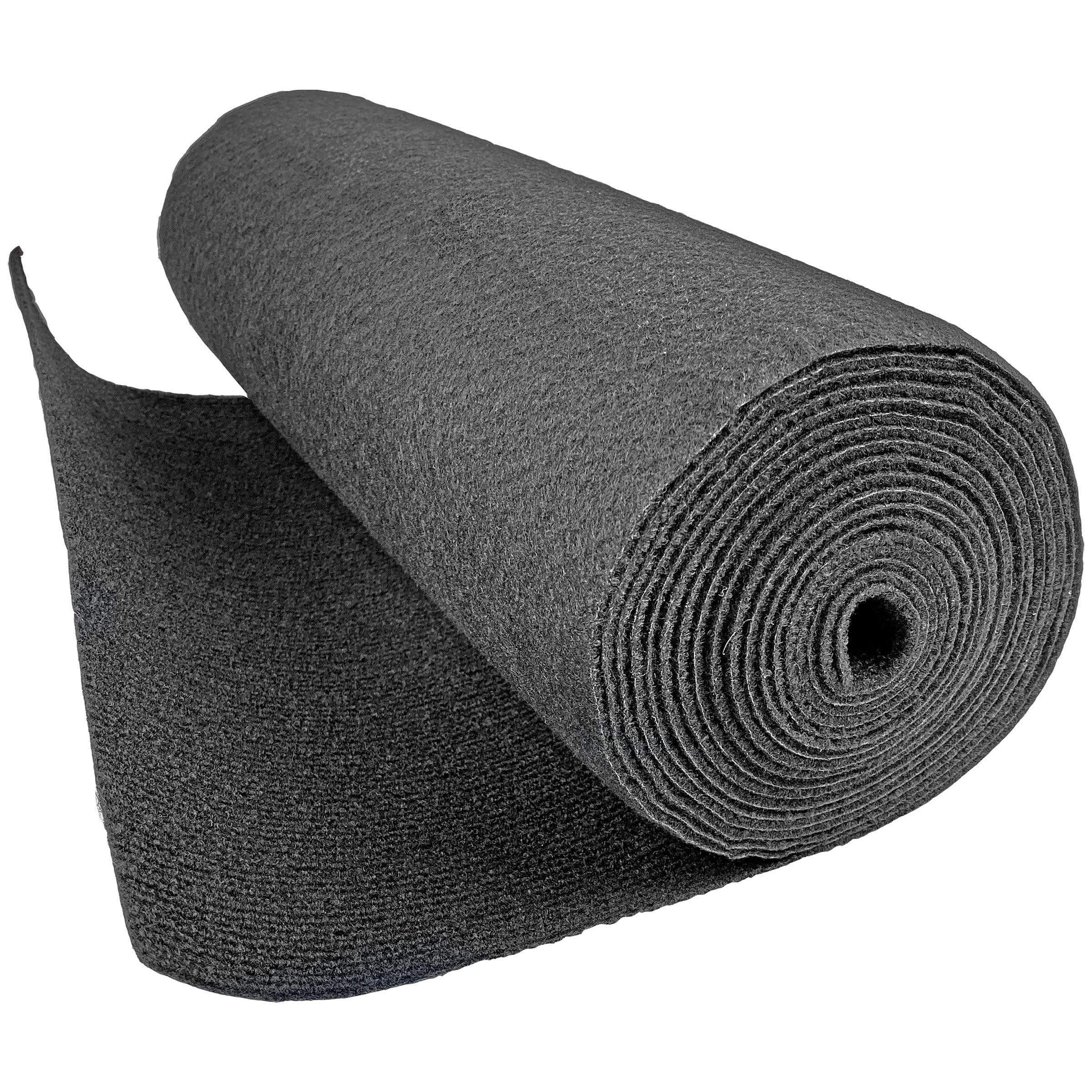 thumbnail image 2 of BoatCarpetSales Charcoal UV Resistant Ribbed Bunk Carpet – 12" X 75' Roll For Marine Boat Trailers 2 of 4