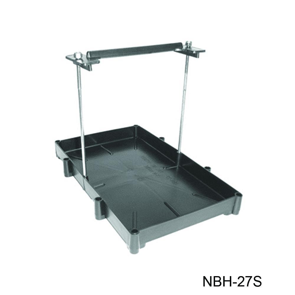 Battery Holder Trays - with Rod Hold Down - Th Marine 27 Series - Stainless Steel Rods