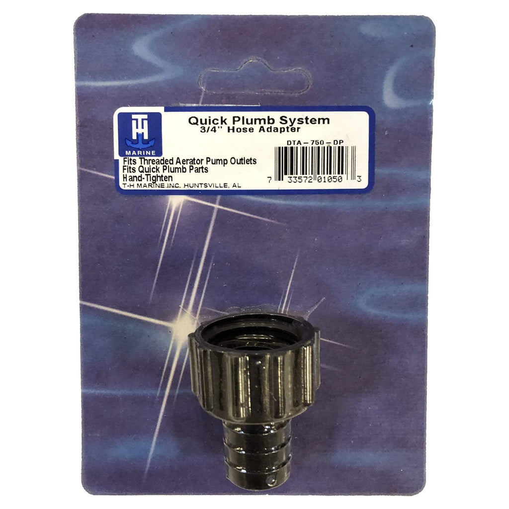 T-H Marine Supplies 3/4" Straight Barbed Quick Plumb – Female