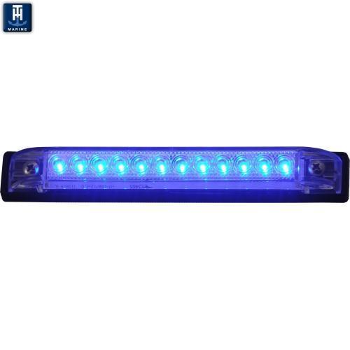 TH Marine Gear 6" - 12 Blue LEDs Slim Line LED Utility Strip Lights