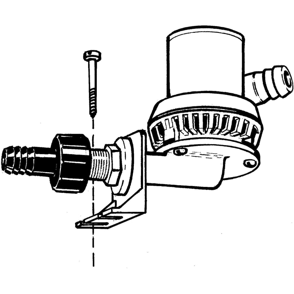TH Marine Gear Aerator Pump Bracket