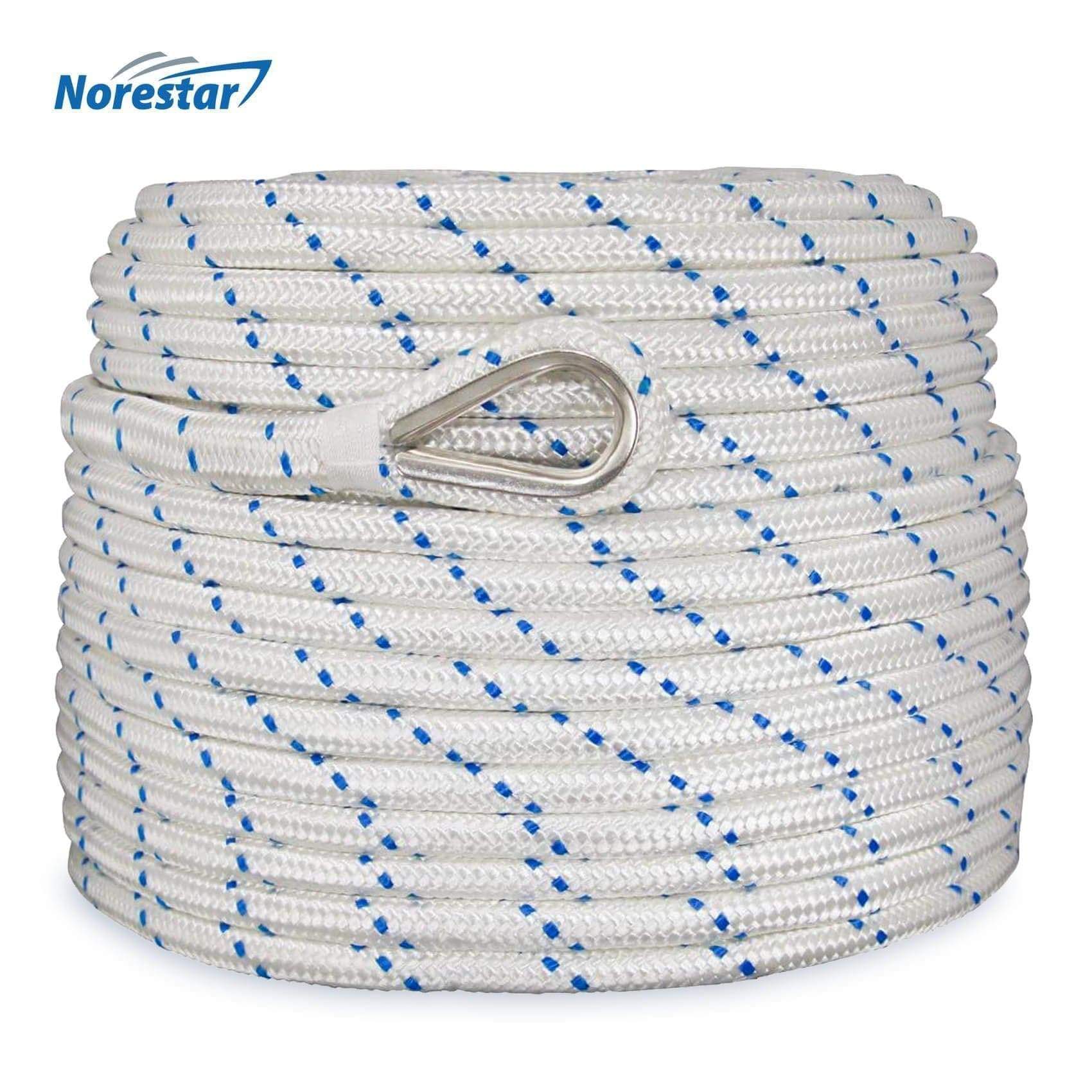 Double-Braided Nylon Anchor Rope with Stainless Steel Thimble – T-H ...