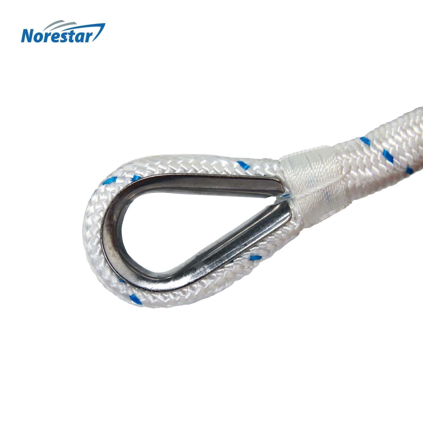 Double-Braided Nylon Anchor Rope with Stainless Steel Thimble – T-H ...