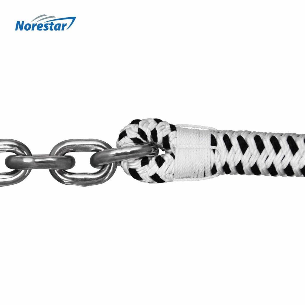 Wind String Wire Rope Double-Braided Nylon Windlass Rope & Stainless Steel Chain (Prespliced ...