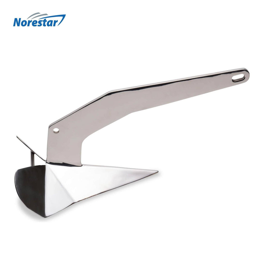 Norestar Anchors 13 lbs Stainless Steel Wing/Delta Boat Anchor