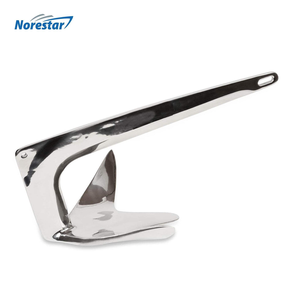 Norestar Anchors 6 lbs Stainless Steel Claw/Bruce Boat Anchor