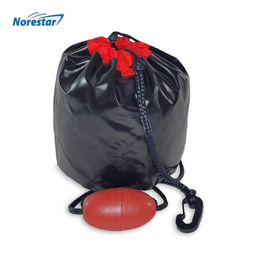 Norestar Anchors Distressed Packaging PWC Sand Anchor, Black, with 6' Rope, Snap Hook, and Buoy