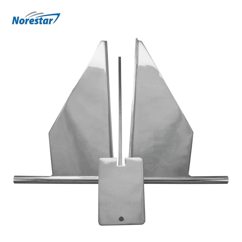 Norestar Anchors Stainless Steel Fluke/Danforth Boat Anchor