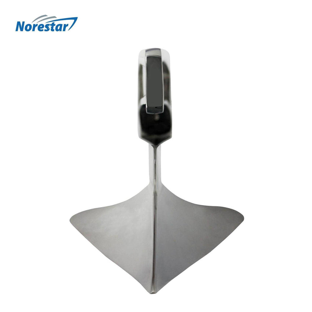 Norestar Anchors Stainless Steel Hinged Plow/CQR Boat Anchor