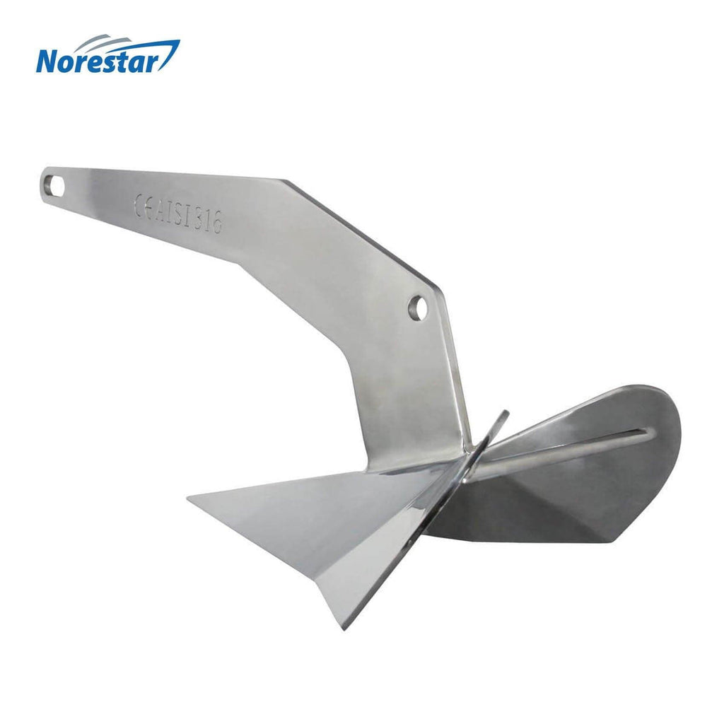 Norestar Anchors Stainless Steel Wing/Delta Boat Anchor