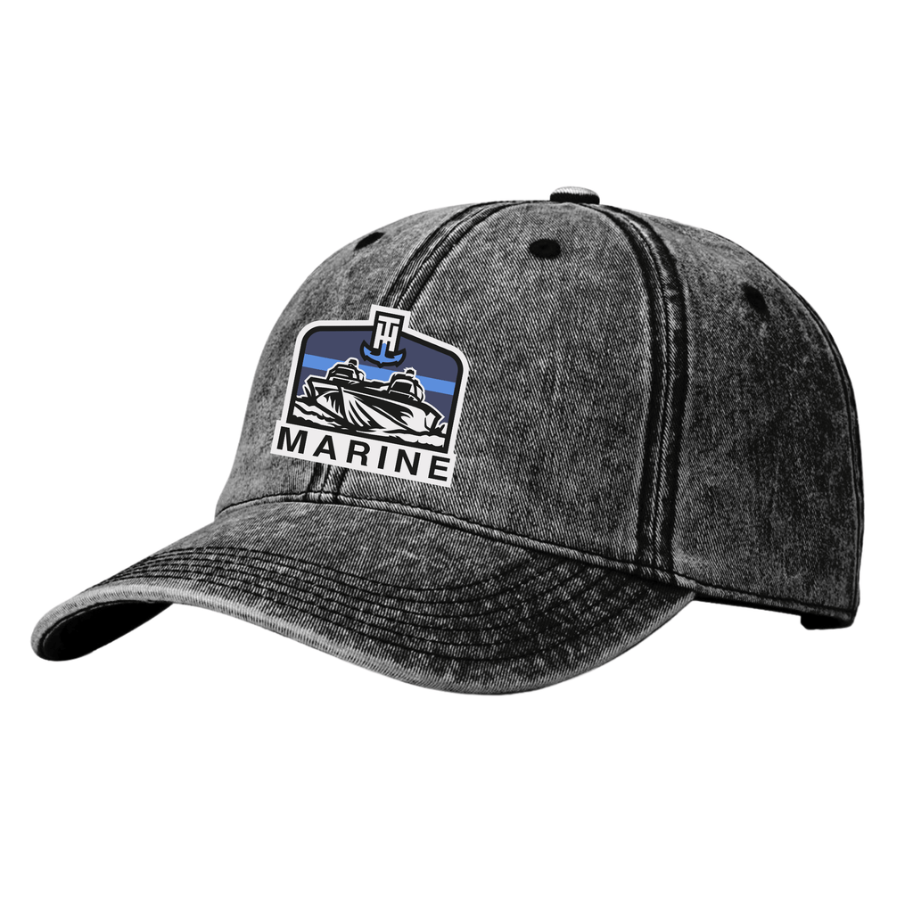 T-H Marine Supplies Bass Boat Black Denim Unstructured Hat