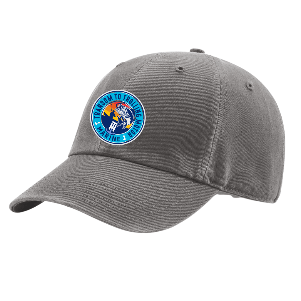 T-H Marine Supplies Bass Fish Patch Charcoal Unstructured Hat