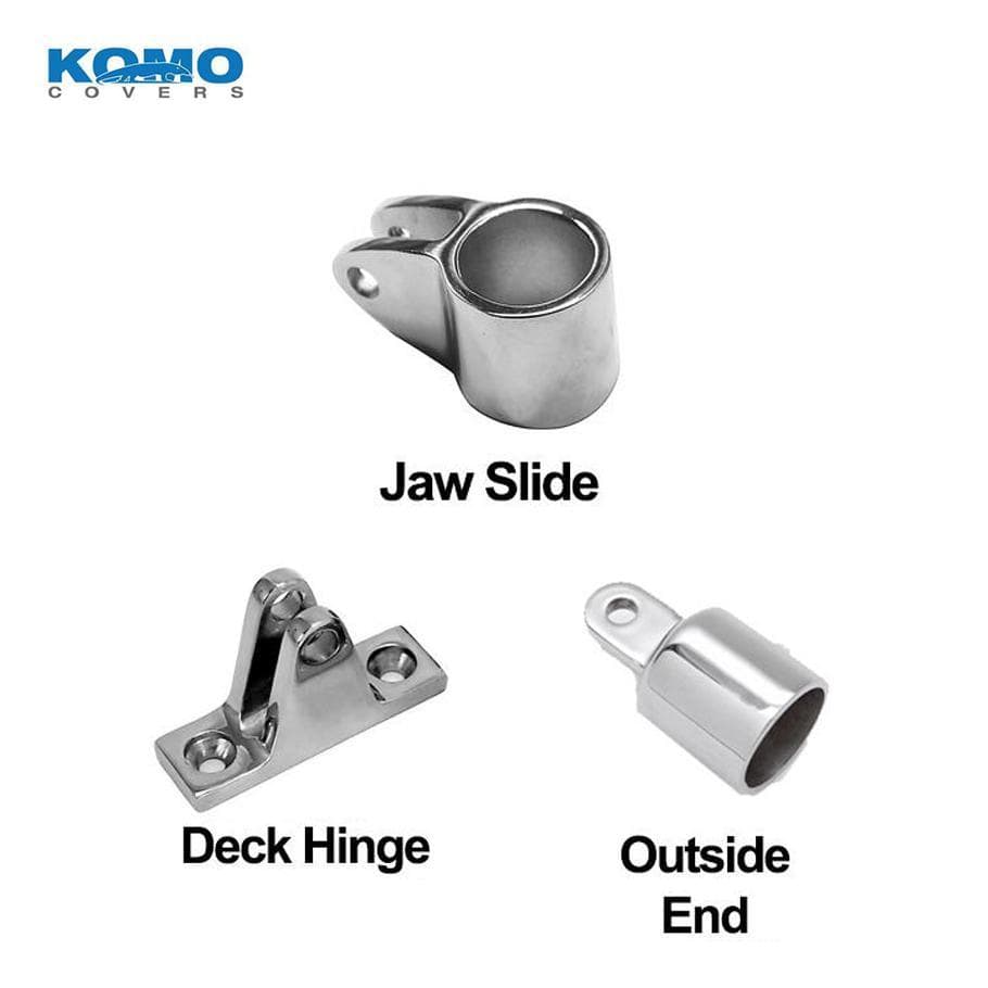 Komo Covers Bimini Accessories Stainless Steel Bimini Hardware (Individual Pieces)