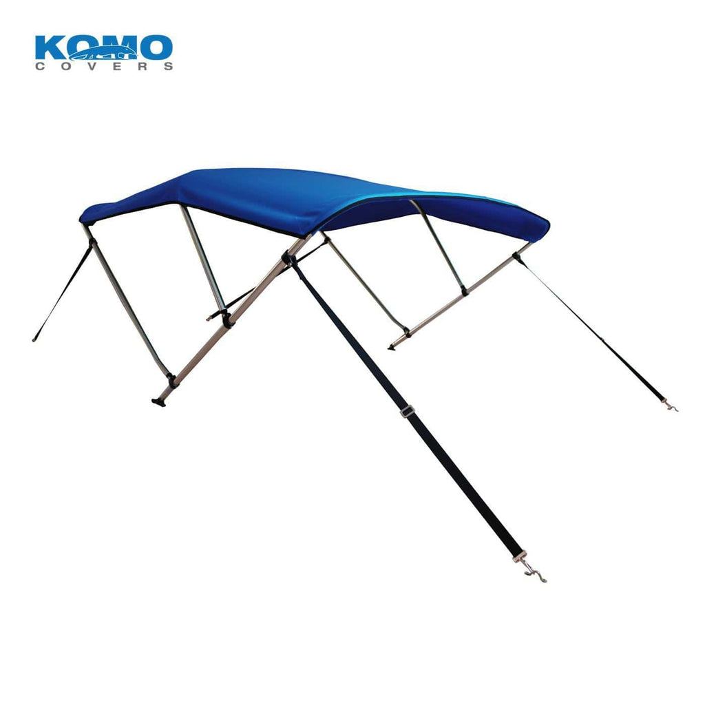 Komo Covers Biminis 6' × 46" × 54-60" / Bimini Blue Premium 3-Bow Boat Bimini Top Cover