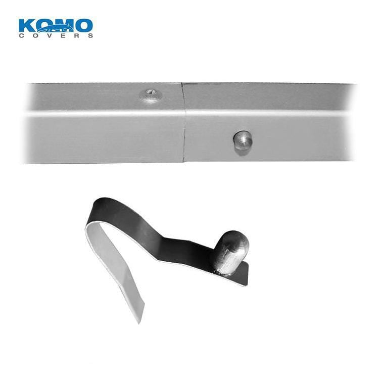 Komo Covers Biminis Premium 4-Bow Square Tube Pontoon Boat Bimini Top Cover