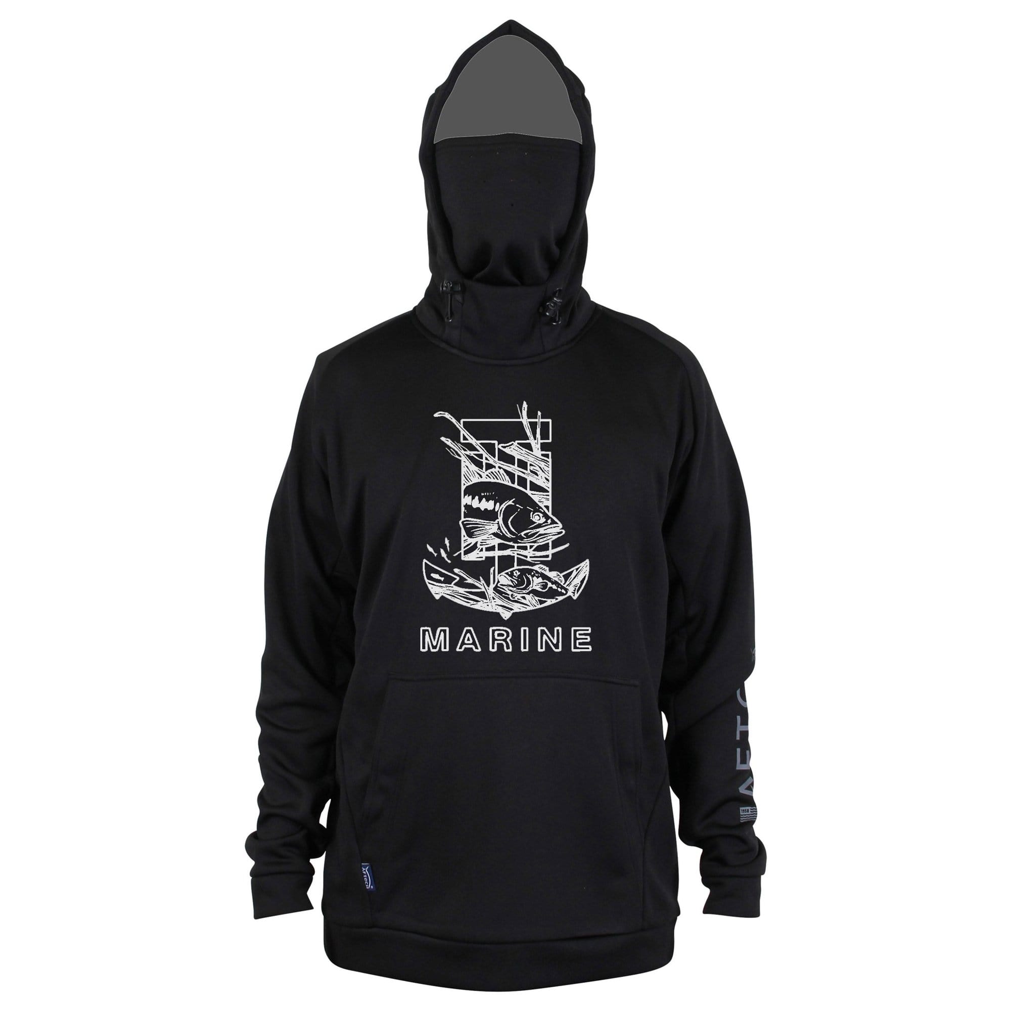BLACK AFTCO REAPER TECHNICAL FLEECE HOODIE T-H Marine Supplies