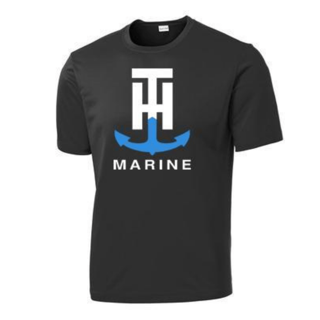 TH Marine Gear Black Short Sleeve Performance T-Shirt