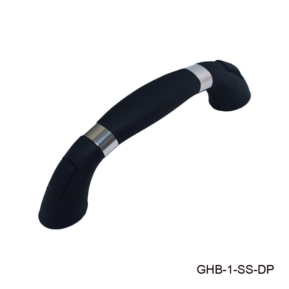 T-H Marine Supplies Ghb-1-ss-dp Grab Handle with Stainless Steel Rings, Black