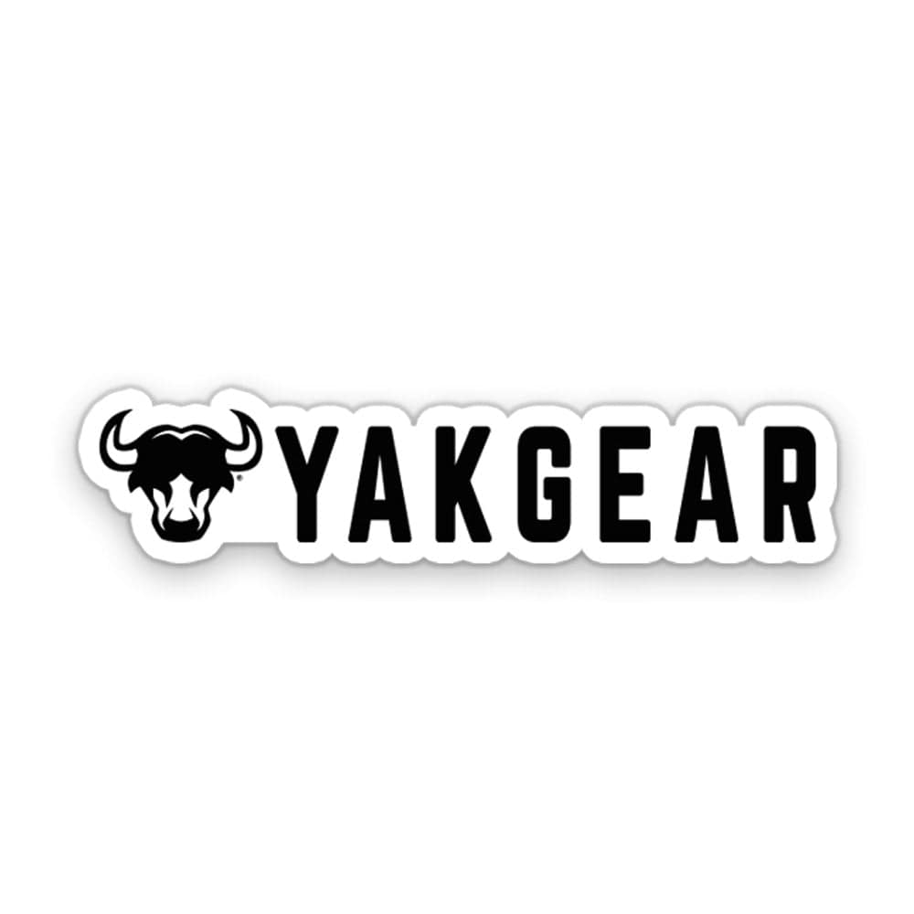 Black YakHead YakGear Decal - 5in x 1in