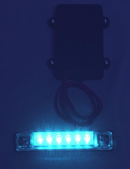TH Marine Gear Blue (LED-39672-DP) Battery Operated LED Slim Line Lights