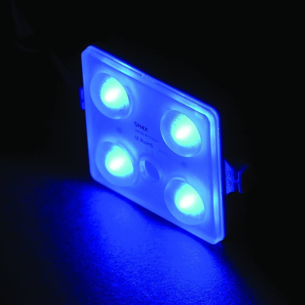 TH Marine Gear Blue LED Module Courtesy Lights - QUAD