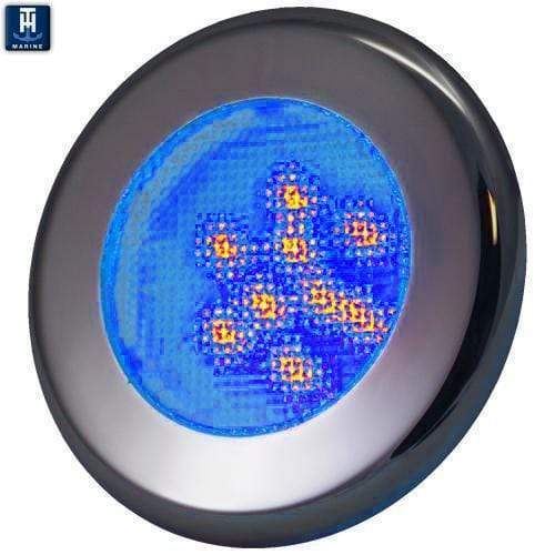TH Marine Gear Blue Recessed LED Puck Lights