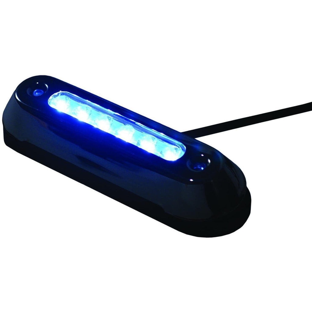 TH Marine Gear Blue Stainless Steel Oval LED Underwater Light