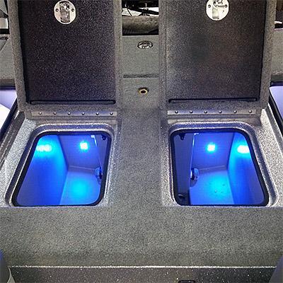 T-H Marine Supplies BLUEWATERLED Quad Beam Livewell / Cooler LED Light Pair - Submersible