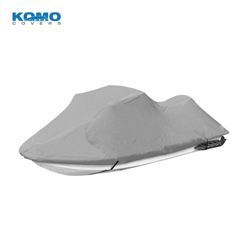 Komo Covers Boat Covers PWC Length 106"-115" / Grey Personal Watercraft Cover, PWC Trailer/Storage Cover, Super-Duty (1200D)