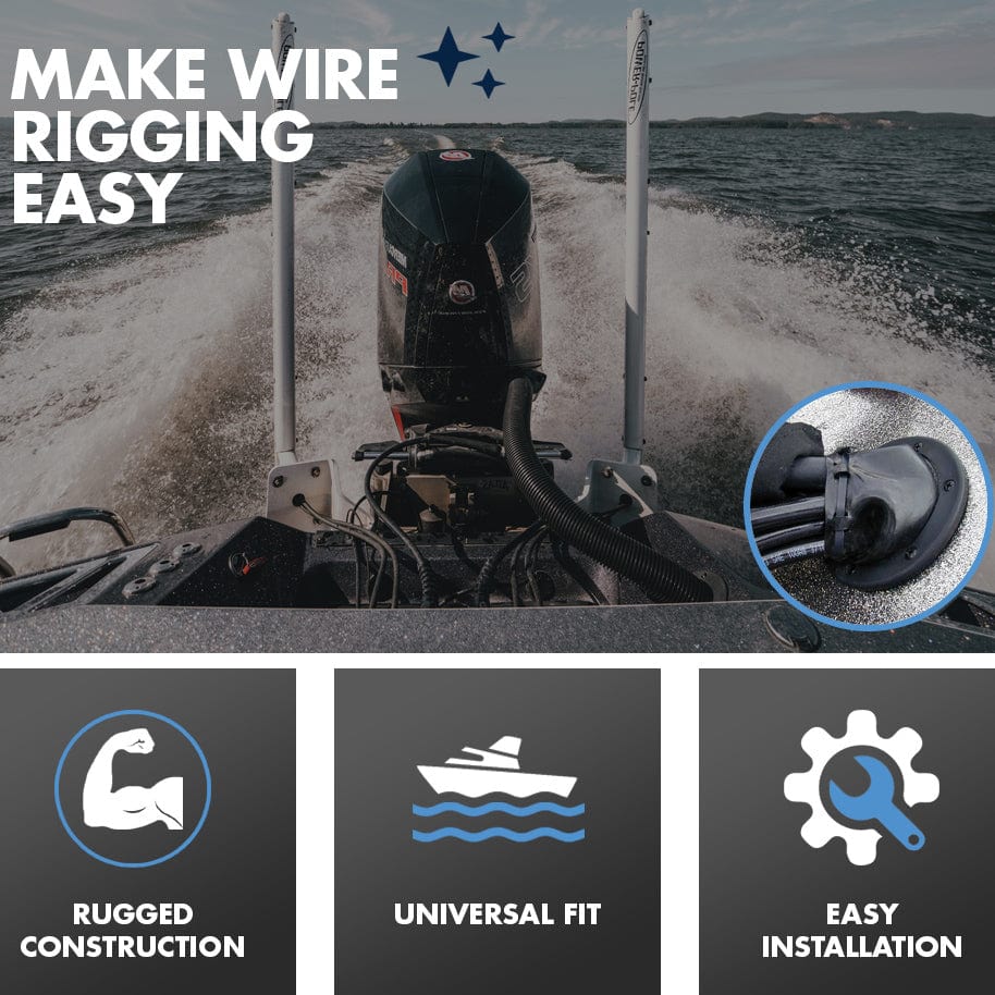 Marine Cable Grommet GRABLOOM Marine Cable Boot Fit Motor Well Rigging ...