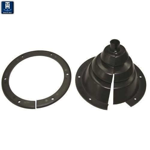 TH Marine Gear Cable Boot Split 3-1/2 with mounting ring Split Cable Boot with Mounting Ring